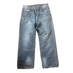 Sean John Jeans Mens Garvey Blue Denim Baggy Skater Y2K 34x32
